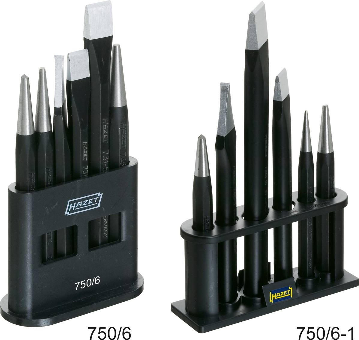 Hazet Beitel, drevel, korrels set 6-delig. 750/6