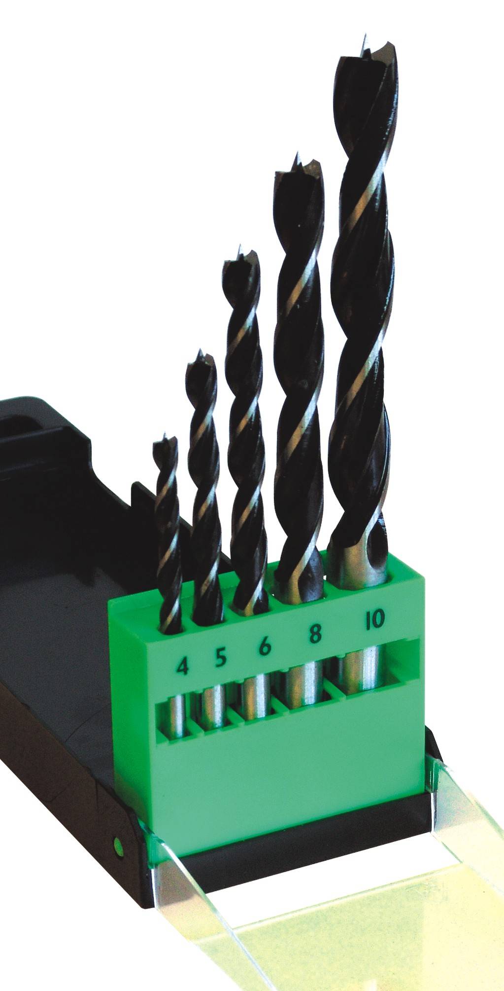 C.K T3040 Hout-spiraalboorset 5-delig 4 mm, 5 mm, 6 mm, 8 mm, 10 mm Cilinderschacht 1 set(s)