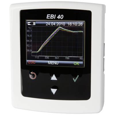 ebro EBI 40 TC-01 teplotný datalogger Kalibrované podľa (ISO), veličiny: teplota -200 do 1200 °C