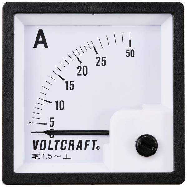 VOLTCRAFT AM-72X72/25A Analógové zabudované meracie zariadenie AM-72X72 / 25A  25 A otočný pliešok
