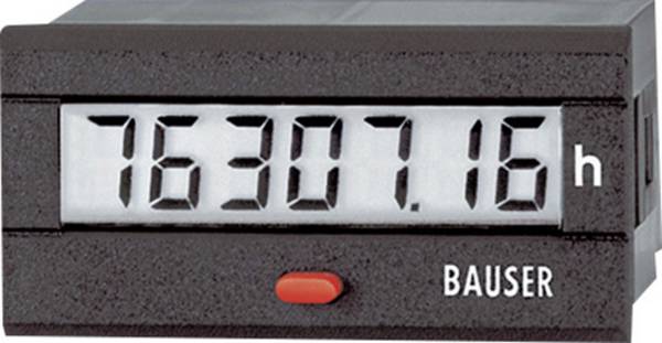 Bauser 3840/008.2.1.1.1.2-001 Digitálne počítadlo času - dvojitá technológia Typ 3840 Hodiny počítadla s počítadlom impulzov (HG) , 3840/008.2.1.1.1.2-001