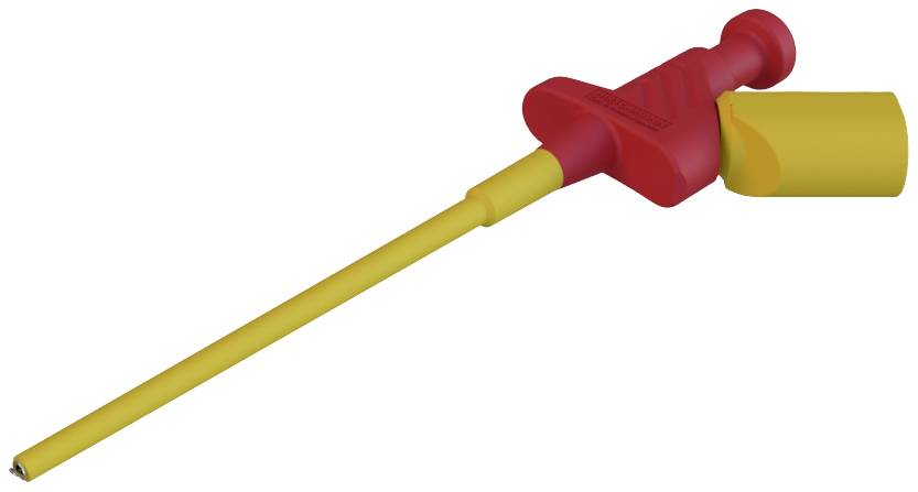 SKS Hirschmann KLEPS 250 rt Sikkerhedskrokodillenæb Stikforbindelse 4 mm CAT II 300 V Rød