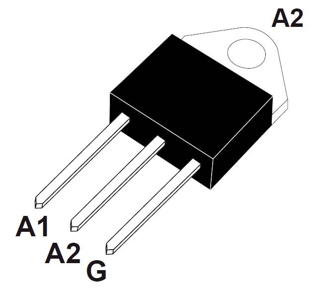 STMicroelectronics BTA26-600B Tiristore (SCR) - TRIAC TOP-3 25 A 600 V