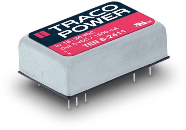 TracoPower TEN 8-4812 DC/DC-omformer, print 48 V/DC 12 V/DC 665 mA 8 W Antal udgange: 1 x Indhold 1 stk