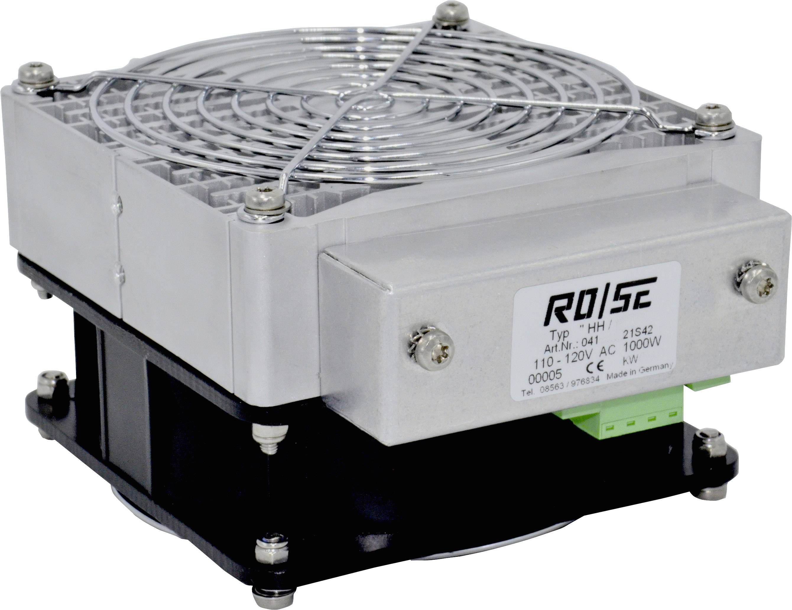 Rose LM Verwarmingsventilator voor schakelkast HHS1000 220 - 240 V/AC 1000 W (l x b x h) 150 x 125 x 85 mm (Zonder houder) 1 stuk(s) afbeelding