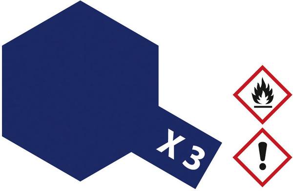 Tamiya akrylová farba kráľovská modrá (lesklá) X-3 sklenená nádoba 23 ml