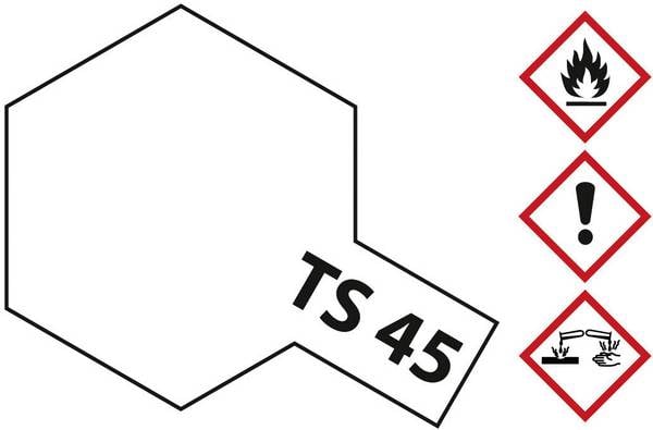 Tamiya akrylová farba perlovo biela TS-45 nádoba so sprejom 100 ml