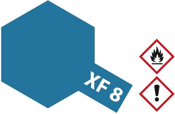 Tamiya akrylová farba modrá (matná) XF-8 sklenená nádoba 23 ml