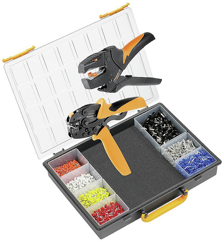 Kit pinza crimpatrice Boccola 0.14 fino a 6 mm² incl. Assortimento crimpatura con valigetta Weidmüller CRIMP-SET PZ 6 ROTO T 9028700000