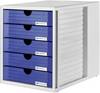 HAN Systembox 1450-14 box so zásuvkami svetlo sivá DIN A4, DIN C4 Počet zásuviek: 5