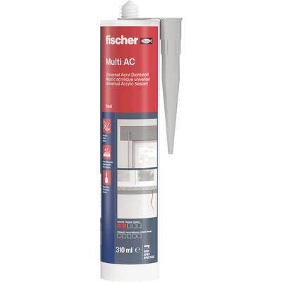 Tesniaci tmel Fischer Multi AC Univerzálny v 310 ml kartušiach, vhodný pre univerzálne akrylové tesnenia vo vnútorných priestoroch.