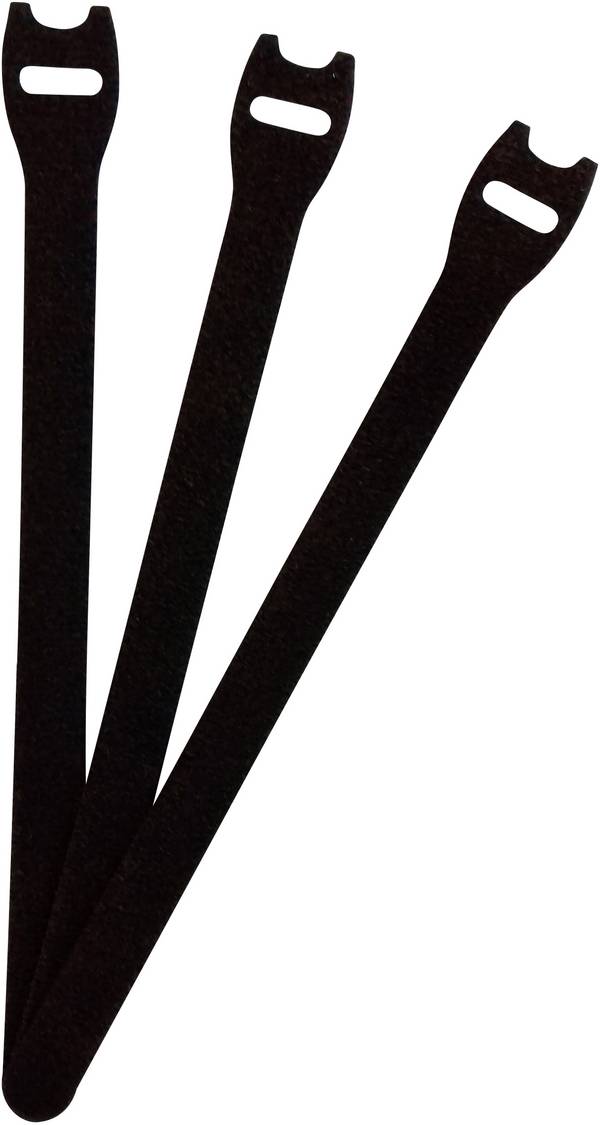 FASTECH® E1-2-330-B100 káblový manažér na suchý zips na spojovanie háčiková a flaušová časť (d x š) 200 mm x 13 mm čierna 1 ks