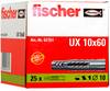 Fischer UX 10 x 60 univerzálna hmoždinka 60 mm 10 mm 62761 25 ks