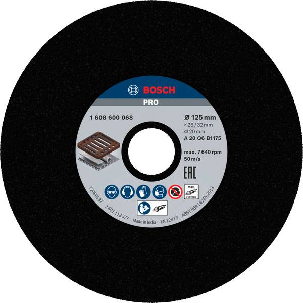 Bosch Accessories 1608600068 1608600068  Priemer 125 mm Ø otvoru 20.00 mm  1 ks
