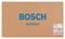 Kartónový obal s modrým logom 'BOSCH' a nápisom 'GERMANY' pod ním. Vpravo malá etiketa s detailmi produktu a čiarovým kódom.