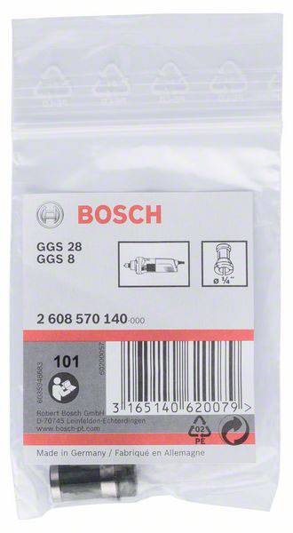 Náhradný diel pre Bosch, typ GGS 28 a GGS 8, katalógové číslo 2 608 570 140. Balenie s logom Bosch, čiarovým kódom a údajmi výrobcu.