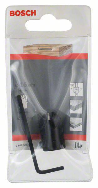 Sada fréz Bosch v obale so symbolmi fréz a rozmermi 8-16 mm, vrátane priloženého imbusového kľúča.