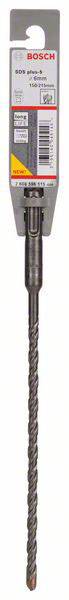 Vrták Bosch so systémom SDS-plus, vhodný pre betón, priemer 10 mm, celková a pracovná dĺžka uvedené na obale.