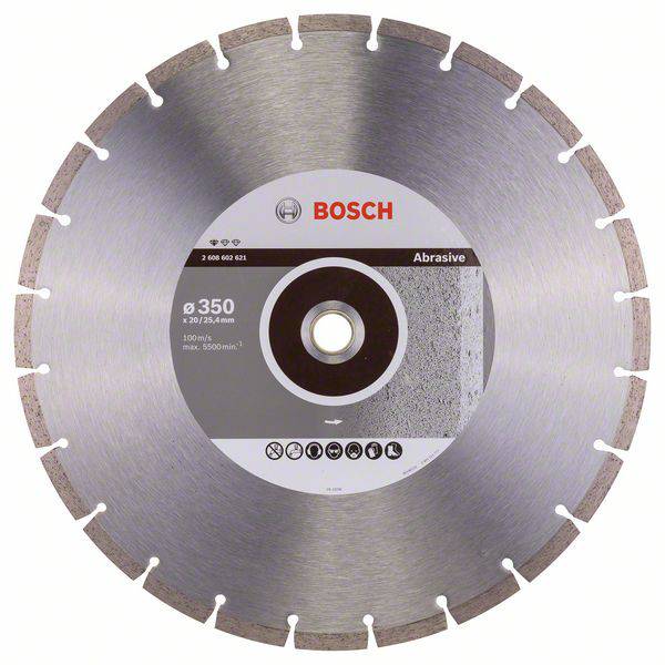 Bosch Accessories 2608602621 Bosch Power Tools diamantový rezný kotúč Priemer 350 mm Ø otvoru 20.00 mm Abrazívne materiály 1 ks