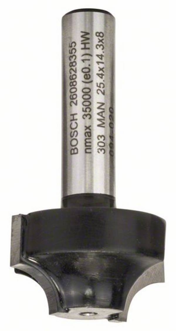 Bosch Accessories 2608628355 profilová fréza    Dĺžka 46 mm Vonkajší Ø 25.4 mm  Ø hriadeľa 8 mm