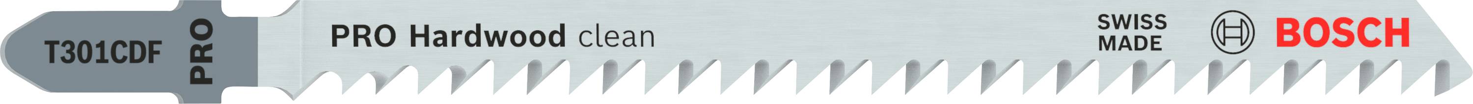 Bosch Accessories 2608636229 Jigsaw blade T 301 CDF Clean for Hard Wood 5 ks