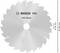 Kotúč na okružnú pílu pre drevo s nápisom 'BOSCH PRO Wood', priemer 254 mm.