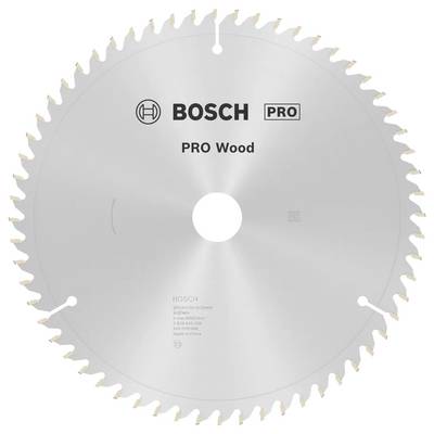 Kotúčová píla s označením 'BOSCH PRO Wood', navrhnutá na rezanie dreva, s ostrými zubami po obvode pre efektívny výkon.