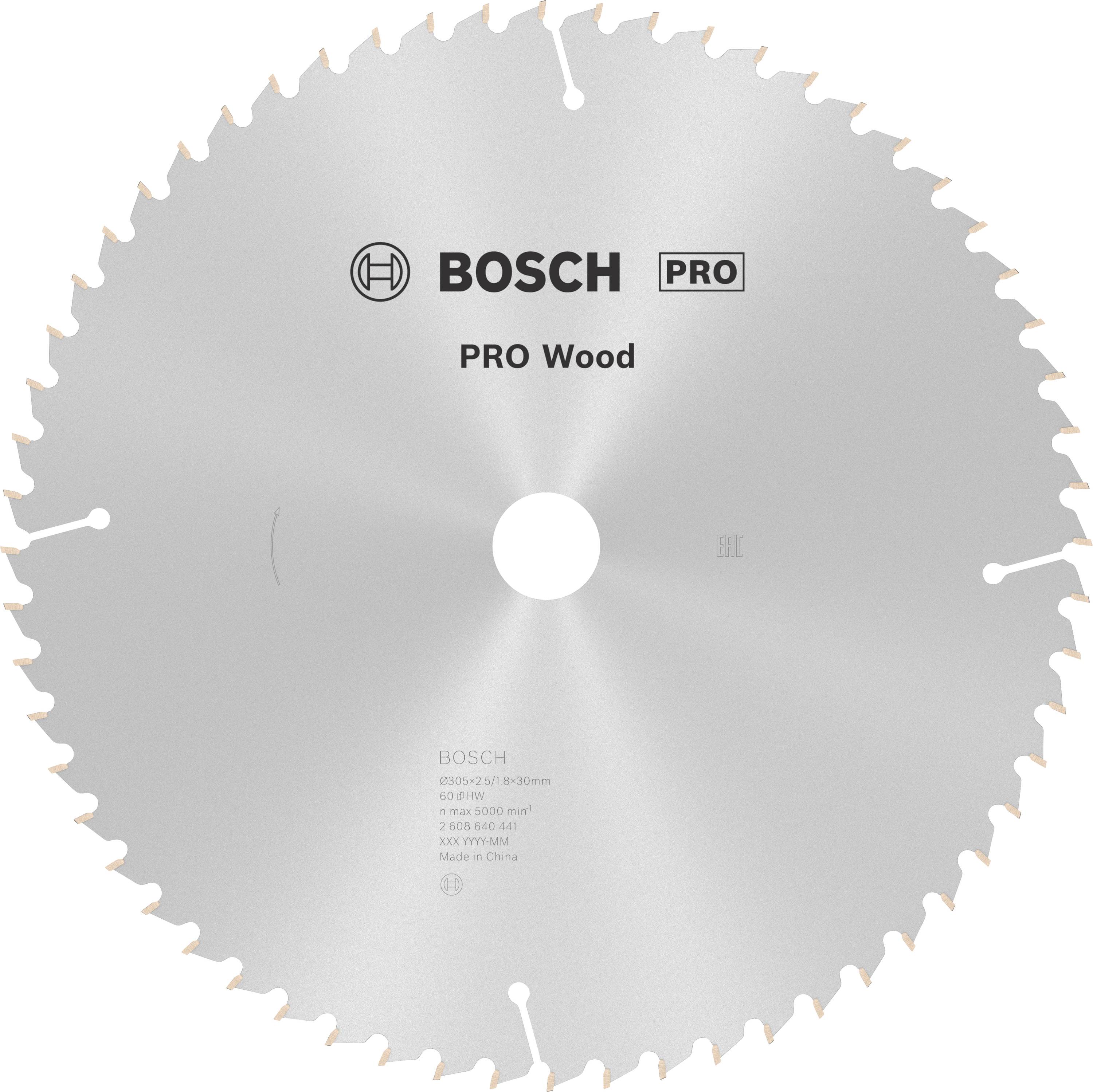 Bosch Accessories Optiline 2608640441 tvrdokovový pílový kotúč 305 x 30 x 2.5 mm Počet zubov (na palec): 60 1 ks