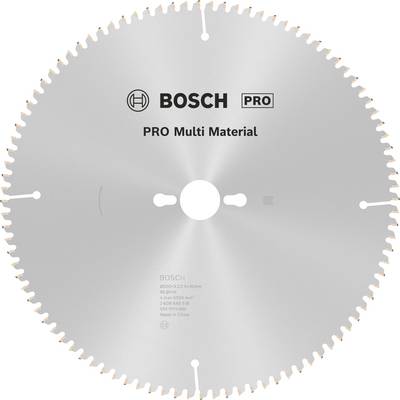 Pílový list s nápisom: Bosch PRO Multi Material. Vhodný pre rôzne materiály.