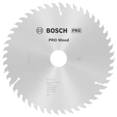 Pílový kotúč 'Bosch PRO Wood', s 36 zubami a priemerom 210 mm, navrhnutý pre presné rezanie dreva.