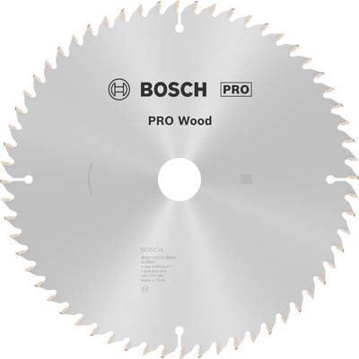 Kotúč pílnej rezkačky s nápisom 'BOSCH PRO Wood', vhodný pre prácu s drevom. Výrobcom poskytnuté informácie a špecifikácie sú viditeľné.