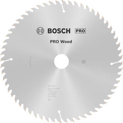 Kotúč pílky značky Bosch, model 'PRO Wood', vhodný na prácu s drevom.