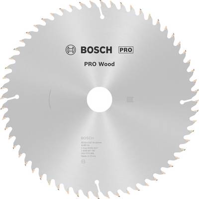 Kotúč pílového listu s nápisom 'BOSCH PRO Wood', vhodný na rezanie dreva, striebornej farby, s 80 zubami a priemerom 210 mm.