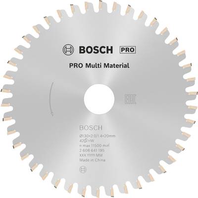 'Pílový list od Boscha pre rôzne materiály, priemer 130 mm, maximálne 15.000 otáčok/min, vyrobené v Číne.'