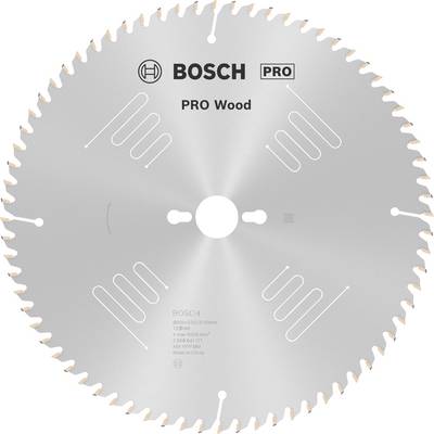 Kotúč na pílu s nápisom 'Bosch PRO Wood', vhodný na rezanie dreva. 48 zubov, priemer 216 mm, otáčky 5000 ot/min.
