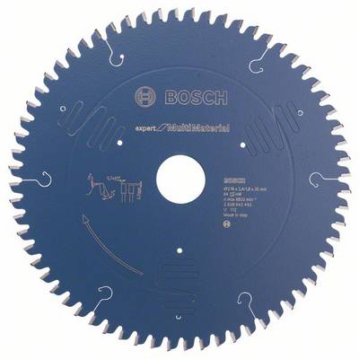 Modré kotúčové pílové rezné kotúče pre rôzne materiály s potlačou 'BOSCH Expert MultiMaterial'.