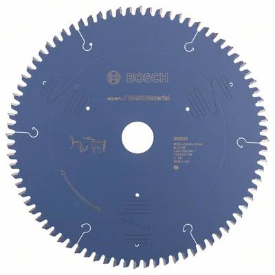 Kotúč pílový od Bosch s 54 zubami, v modrom tóne, vhodný pre obrábanie kovu. Potlačený nápisom 'Bosch Expert for Metal'.