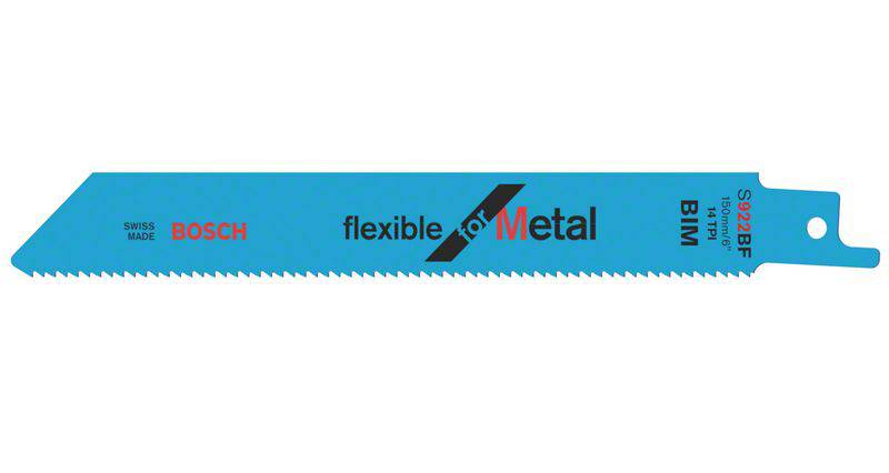 Lame de scie-sabre S 922 BF, Flexible for Metal, lot de 25 Bosch Accessories 2608657550 25 pc(s) 3