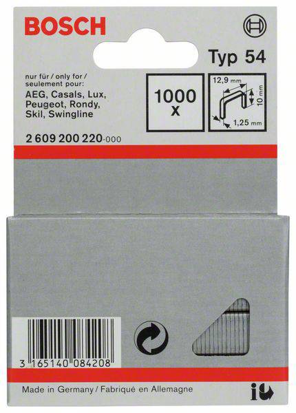 Bosch Nieten met platte draad, type 54