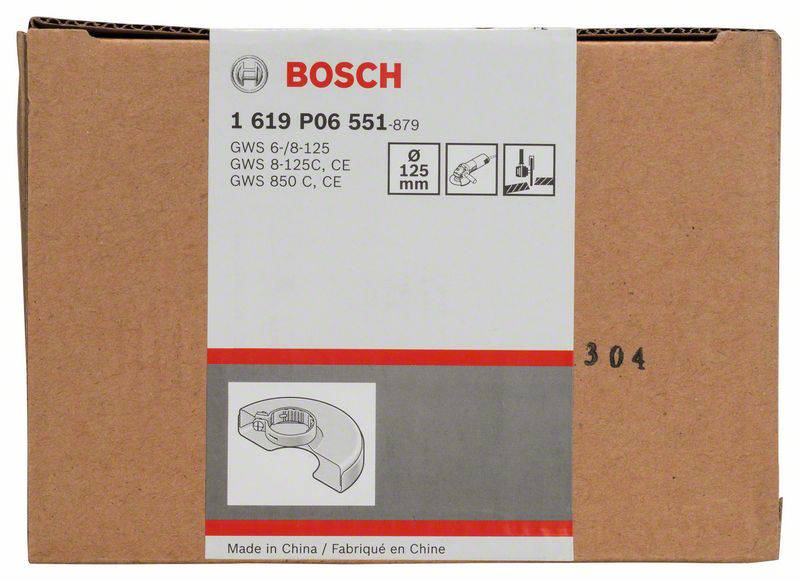 Kartónový obal značky Bosch, špeciálne určený pre náhradný diel (číslo dielu 1 619 P06 551) pre rôzne modely uhlových brúsok.