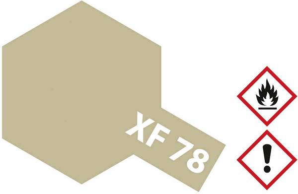 Tamiya akrylová farba svetlo hnedá (matná) vo farbe dreva XF-78 sklenená nádoba 10 ml