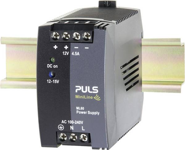PULS MiniLine ML60.121 sieťový zdroj na montážnu lištu (DIN lištu), 12 V/DC, 4.5 A, 54 W, výstupy 1 x