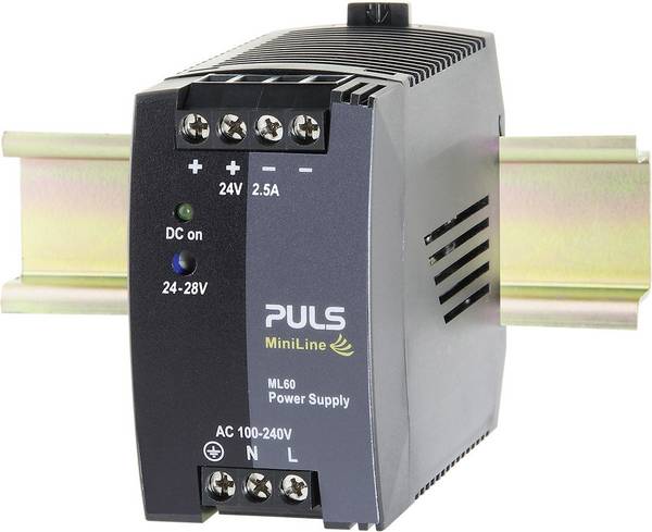 PULS MiniLine ML60.242 sieťový zdroj na montážnu lištu (DIN lištu), 24 V/DC, 2.5 A, 60 W, výstupy 1 x