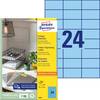 Avery-Zweckform 3449 etikety 70 x 37 mm papier modrá 2400 ks trvalé univerzálne etikety