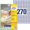 Avery-Zweckform L4730REV-25 17.8 x 10 mm papier biela 8100 ks premiestniteľné univerzálne etikety