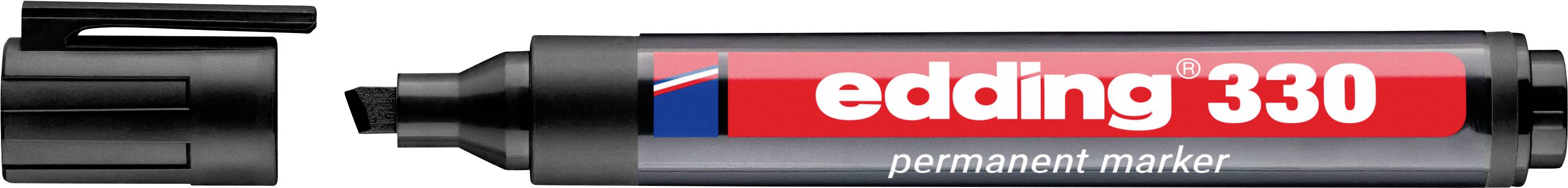 Edding 330 4-330001 permanentný popisovač čierna Vodotesné: áno