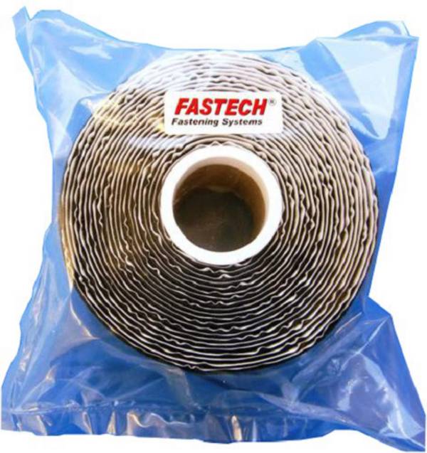 FASTECH® T0105099990305 pásik so suchým zipsom, zalepenie hotmelt, háčiková časť, (d x š) 5000 mm x 50 mm, čierna, 1 ks