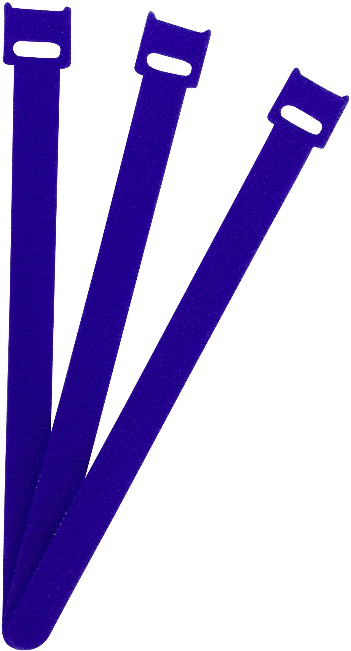 FASTECH® Klittenband kabelbinder Om te bundelen Haak- en lusdeel (l x b) 200 mm x 13 mm Blauw 100 stuk(s) afbeelding
