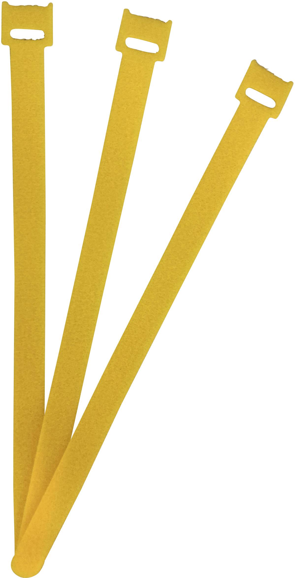 FASTECH® Klittenband kabelbinder Om te bundelen Haak- en lusdeel (l x b) 250 mm x 13 mm Geel 100 stuk(s) afbeelding