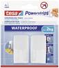 tesa POWERSTRIPS® Tesa Powerstrips® Waterproof Hook Plastic 2 Hooks biela Množstvo: 2 ks